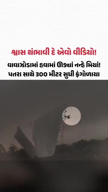 Bareilly માં વાવાઝોડામાં પતરાંનાં શેડ સાથે ઊડી ગયો શખસ, વીડિયો વાઇરલ